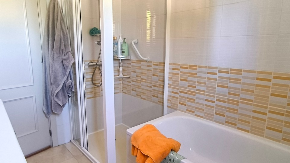 Family bathroom with bath and separate shower